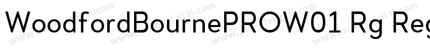 WoodfordBournePROW01 Rg Regular字体转换